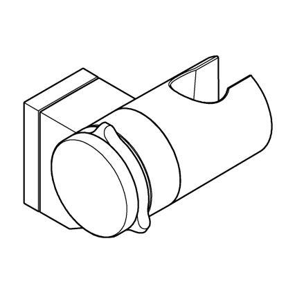 GROHE 26183001 - Seinale kinnitatav dušihoidik VITALIO UNIVERSAL, läikiv kroom