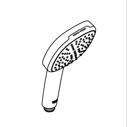 GROHE 263972431 - VITALIO COMFORT 110 käsidušš, 162 × 110 mm, must