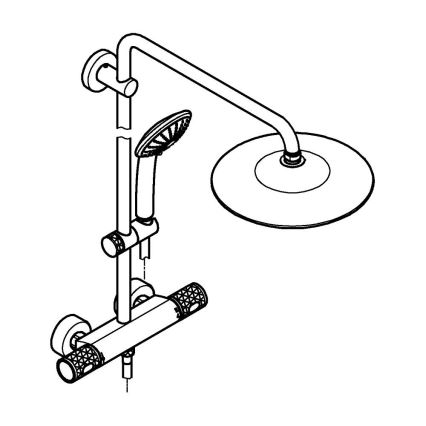 GROHE 26403KF2 - dušisüsteem VITALIO JOY 260 must