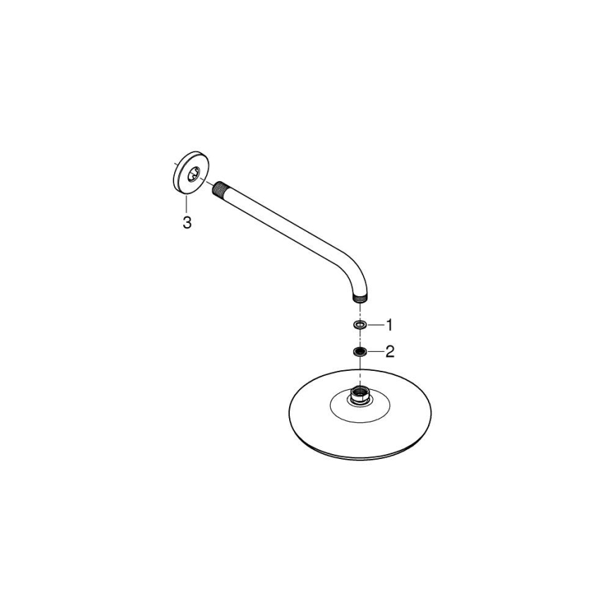 GROHE 26412000 - Dušipea TEMPESTA 210 286 mm läikiv kroom