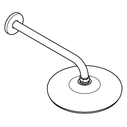 GROHE 26412000 - Dušipea TEMPESTA 210 286 mm läikiv kroom