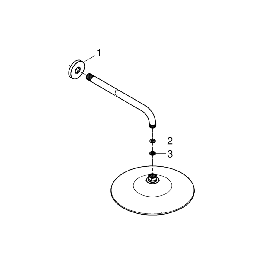 GROHE 26459000 - Peadušš EUPHORIA 260 380 mm läikiv kroom