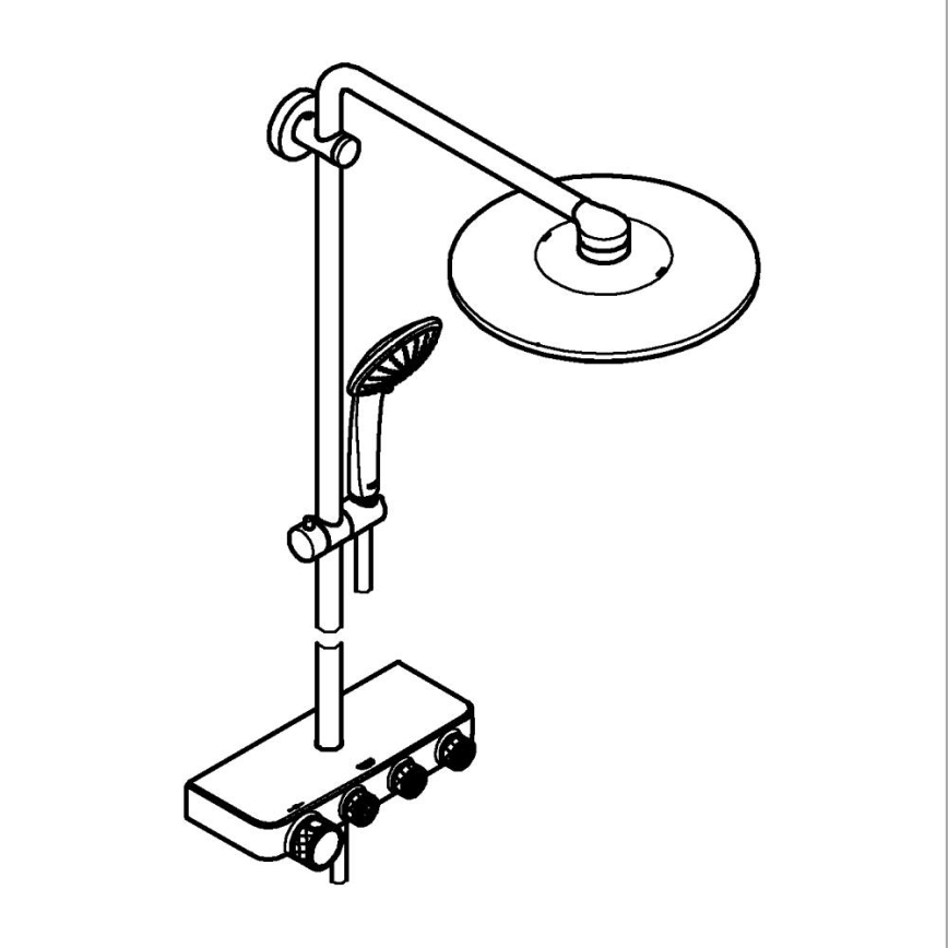 GROHE 26507000 - dušisüsteem EUPHORIA SMARTCONTROL 310 DUO, läikiv kroomviimistlus