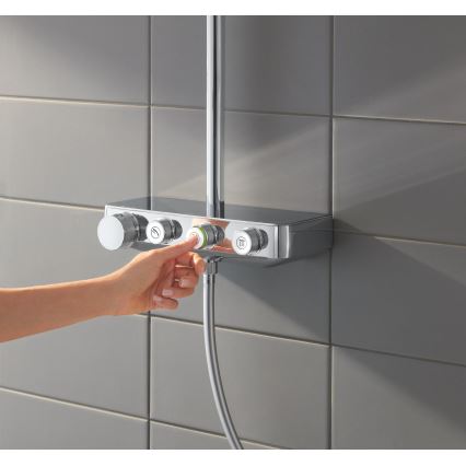 GROHE 26508000 - EUPHORIA SMARTCONTROL 310 CUBE dušisüsteem, läikiv kroom