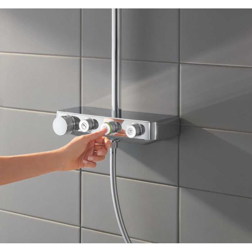 GROHE 26508000 - EUPHORIA SMARTCONTROL 310 CUBE dušisüsteem, läikiv kroom