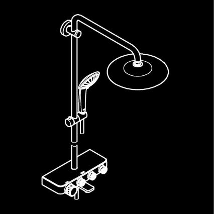 GROHE 26510000 - Dušisüsteem EUPHORIA SMARTCONTROL 450 mm läikiv kroom