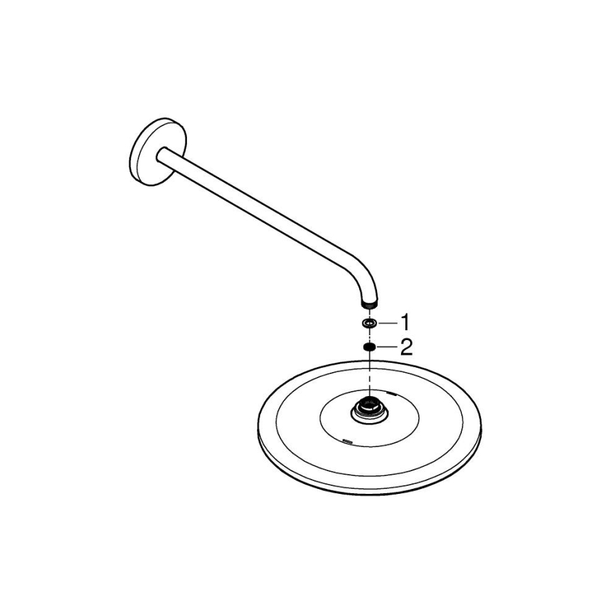 GROHE 26558000 - Komplekt peadušiga RAINSHOWER MONO 310, 422 mm, läikiv kroom