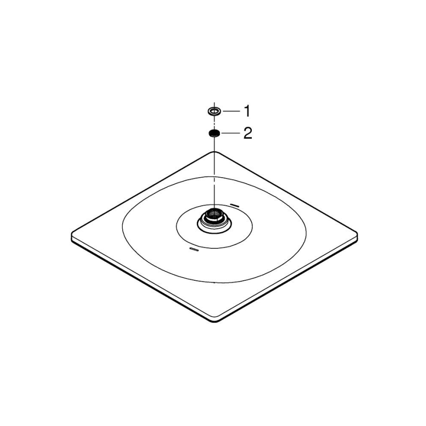 GROHE 26567000 - Dušipea RAINSHOWER 310 mm läikiv kroom