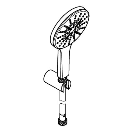 GROHE 26581000 - dušikomplekt RAINSHOWER SMARTACTIVE 130 1500 mm kroom