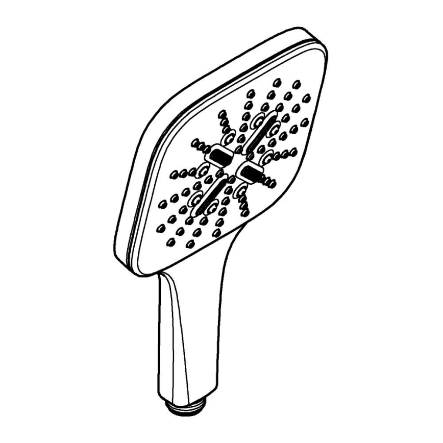 GROHE 26582DC0 - RAINSHOWER SMARTACTIVE 130 CUBE käsidušš, roostevaba teras