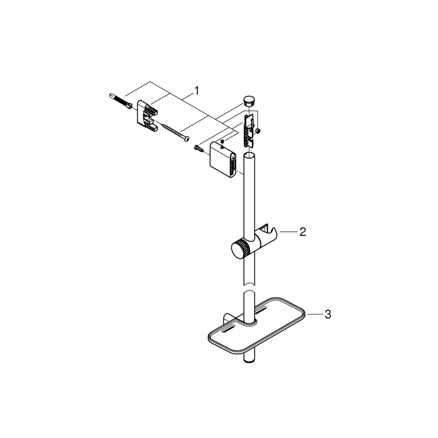 GROHE 26603DA0 - RAINSHOWER SMARTACTIVE Dušivarras 900 mm pronks