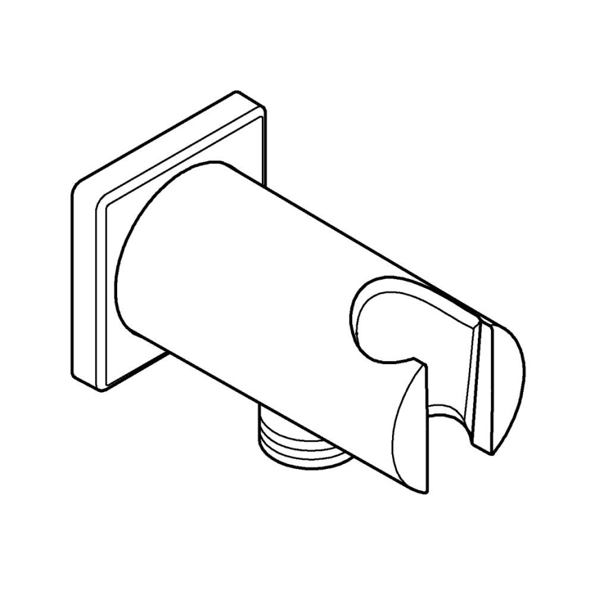 GROHE 26659000 - Seinaühendus koos dušihoidikuga RAINSHOWER 48 × 48 mm kroom