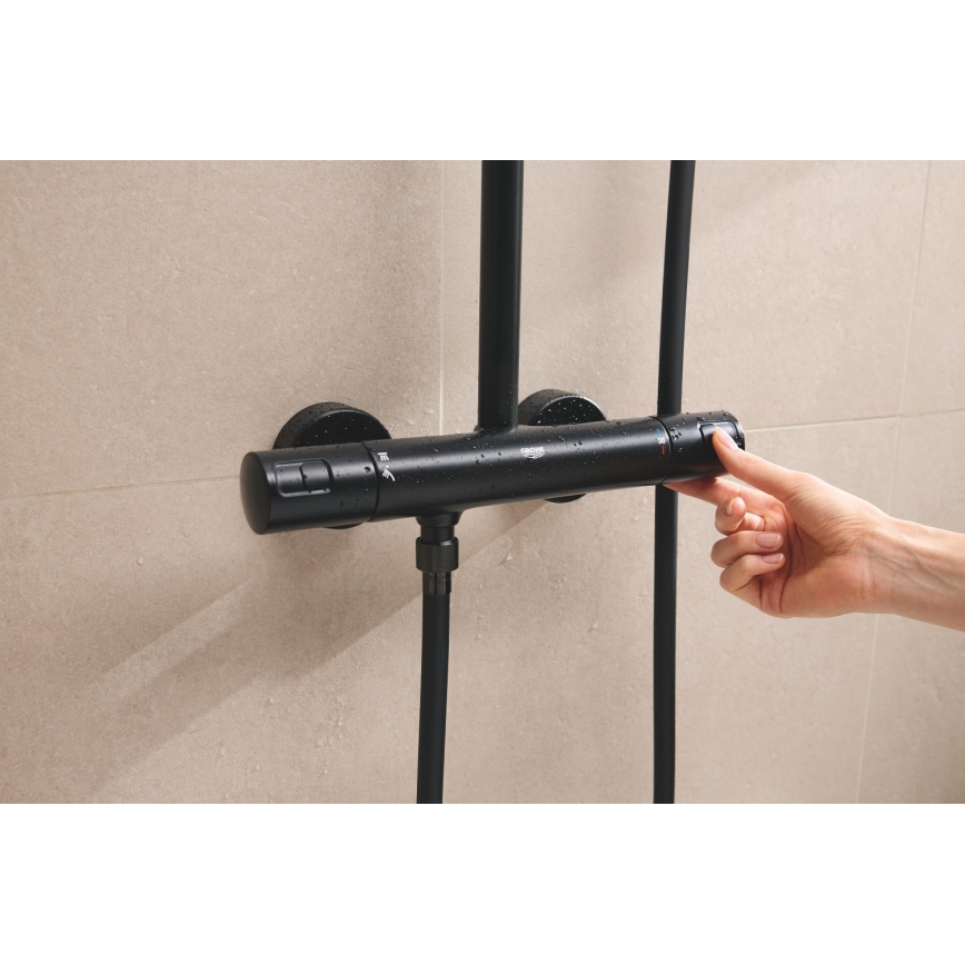 GROHE 266962431 - Dušisüsteem VITALIO COMFORT 250 250 × 250 mm must