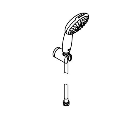 GROHE 26769001 - Dušikomplekt VITALIO START 110 1750 mm läikiv kroom