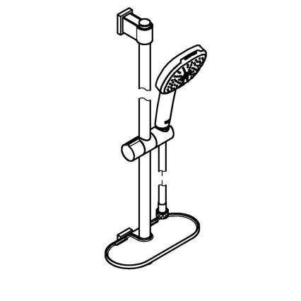 GROHE 26929001 - Dušikomplekt VITALIO COMFORT 110 600 mm läikiv kroom