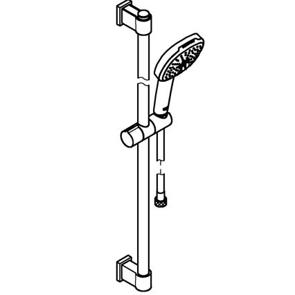 GROHE 26931001 - dušikomplekt VITALIO COMFORT 110, 900 mm, läikiv kroom