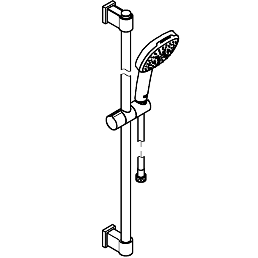GROHE 26932001 - Dušikomplekt VITALIO COMFORT 110, 900 mm, läikiv kroom