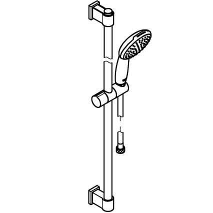 GROHE 26953001 - Dušikomplekt VITALIO START 110, 900 mm, läikiv kroom