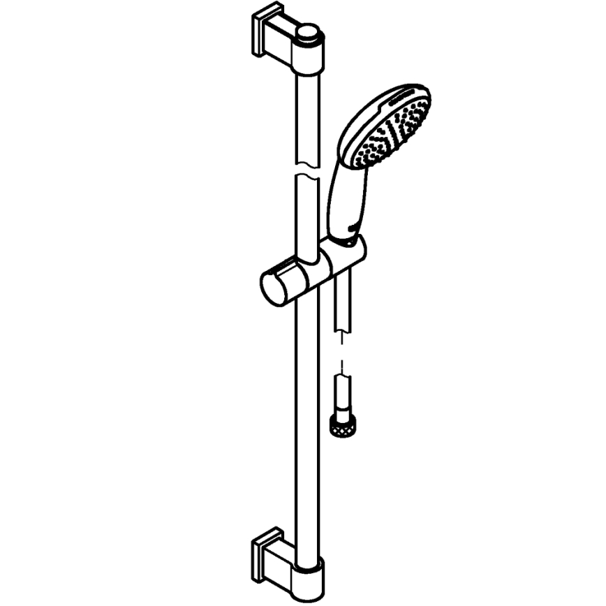 GROHE 26953001 - Dušikomplekt VITALIO START 110, 900 mm, läikiv kroom