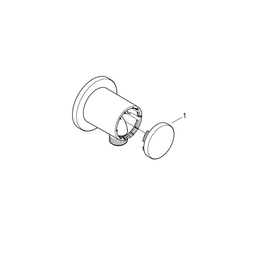 GROHE 26963001 - Seinakinnitus VITALIO UNIVERSAL 12” läikiv kroom