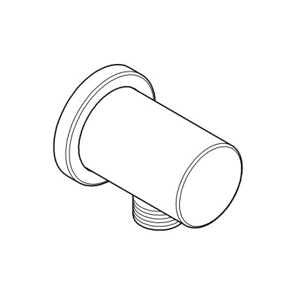 GROHE 27057GN0 - Seinale paigaldatav küünarnukk RAINSHOWER DN 15 kuldne