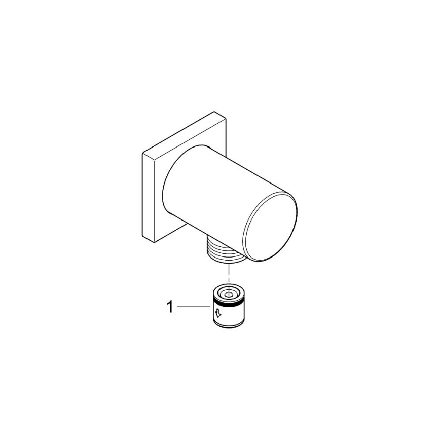 GROHE 27076000 - Seinaküünarnukk RAINSHOWER läikiv kroom