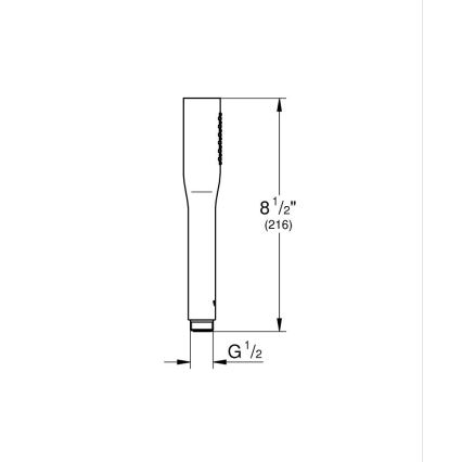 GROHE 27400000 - Käsidušš EUPHORIA COSMOPOLITAN Stick 216 mm läikiv kroom