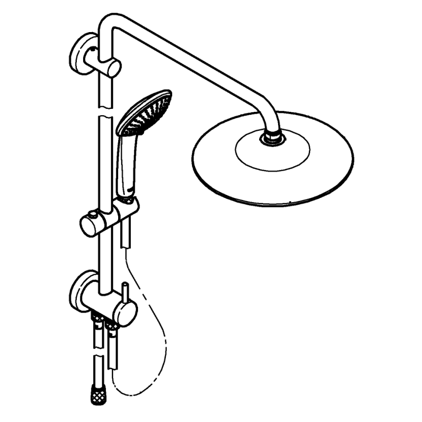 GROHE 27421002 - Dušisüsteem EUPHORIA 260 läikiv kroom
