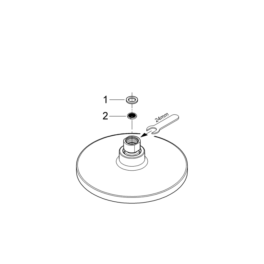 GROHE 27492000 - Dušipea EUPHORIA COSMOPOLITAN O 180 mm läikiv kroom