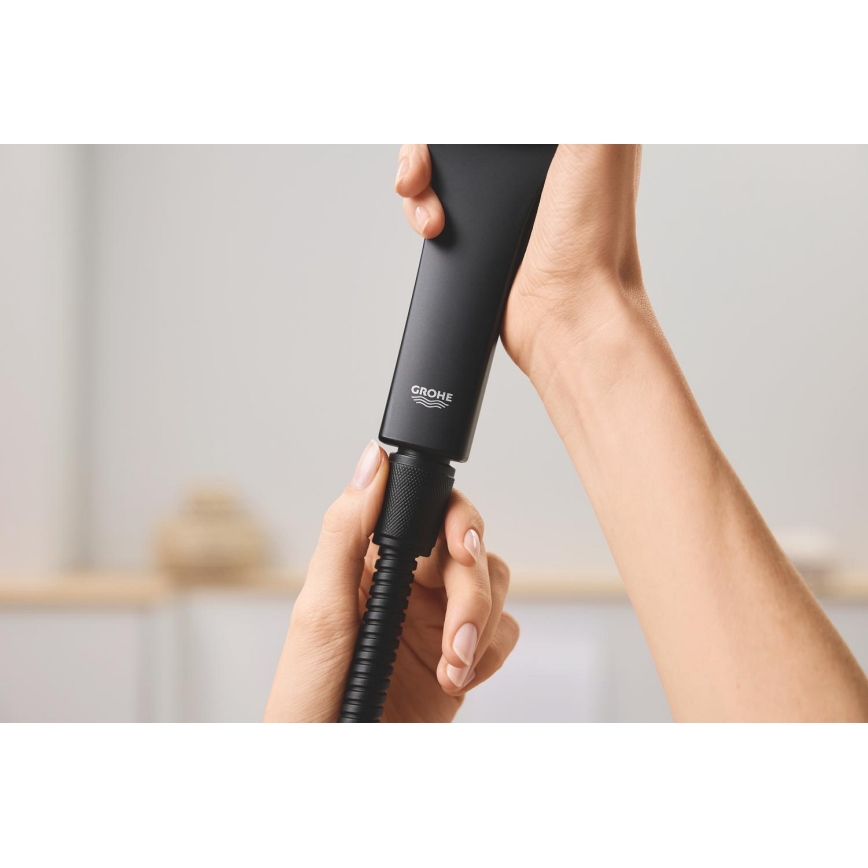 GROHE 27502KS1 - VITALIOFLEX METAL LONG-LIFE dušivoolik 1500 mm, must