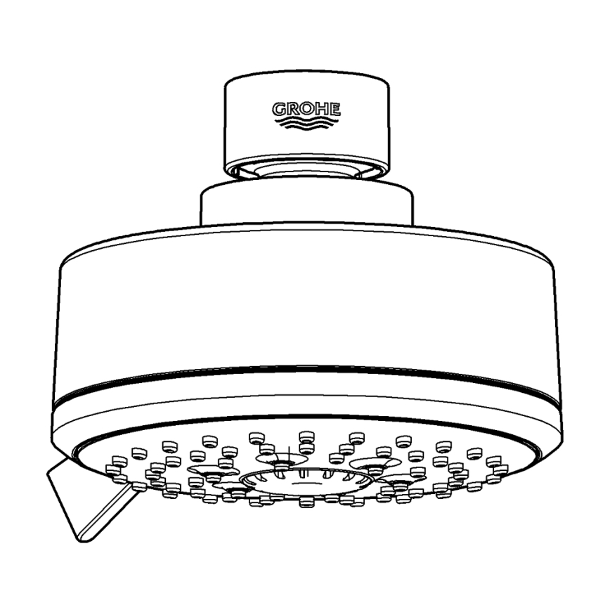 GROHE 27591001 - Dušipea TEMPESTA COSMOPOLITAN 100 100 mm läikiv kroom