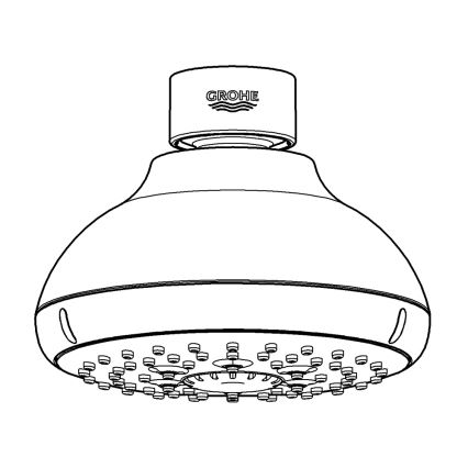 GROHE 27606001 - Dušipea NEW TEMPESTA 100 100 mm läikiv kroom