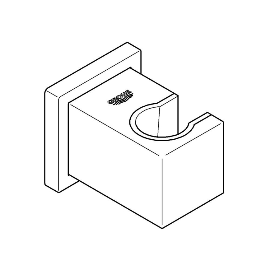 GROHE 27693000 - Seinakinnitus dušile EUPHORIA CUBE, läikiv kroom