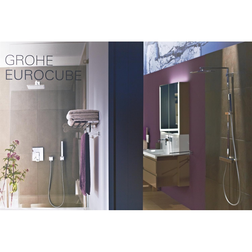 GROHE 27703000 - VITALIO START 100 dušikomplekt, ühe voolurežiimiga, 1250 mm, läikiv kroom