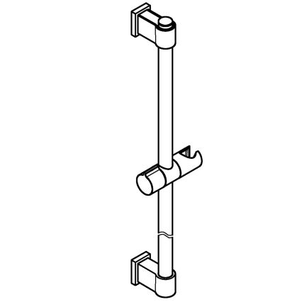 GROHE 277242431 - Dušipost VITALIO UNIVERSAL 600 mm must