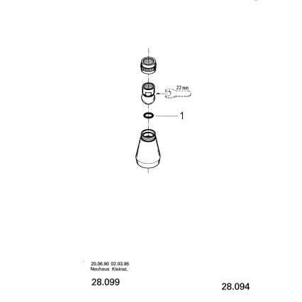 GROHE 28094000 - dušipea 50 mm, läikiv kroom