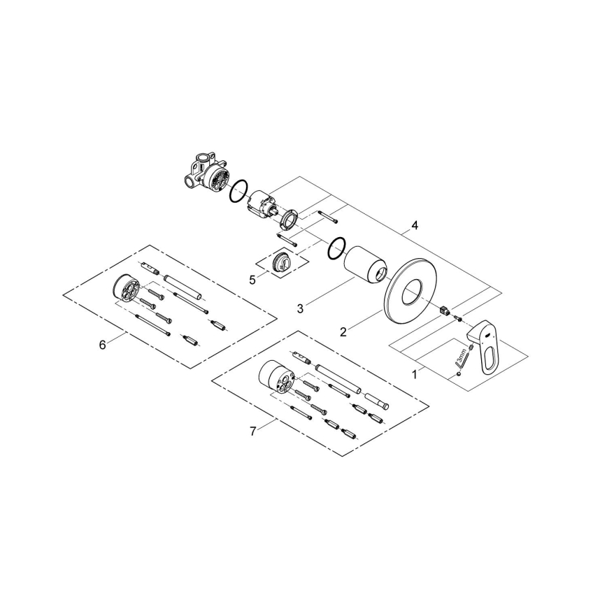 GROHE 29042000 - BAULOOP dušisegisti, läikiv kroom