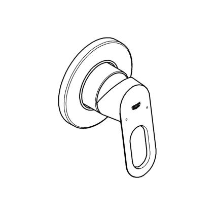 GROHE 29042000 - BAULOOP dušisegisti, läikiv kroom