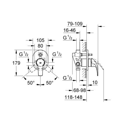 GROHE 29043000 - EUROCUBE vannisegisti, läikiv kroom