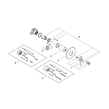 GROHE 29048000 - BAUCLASSIC dušisegisti läikiv kroom