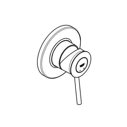 GROHE 29048000 - Dušisegisti peitpaigalduseks BAUCLASSIC, läikiv kroom