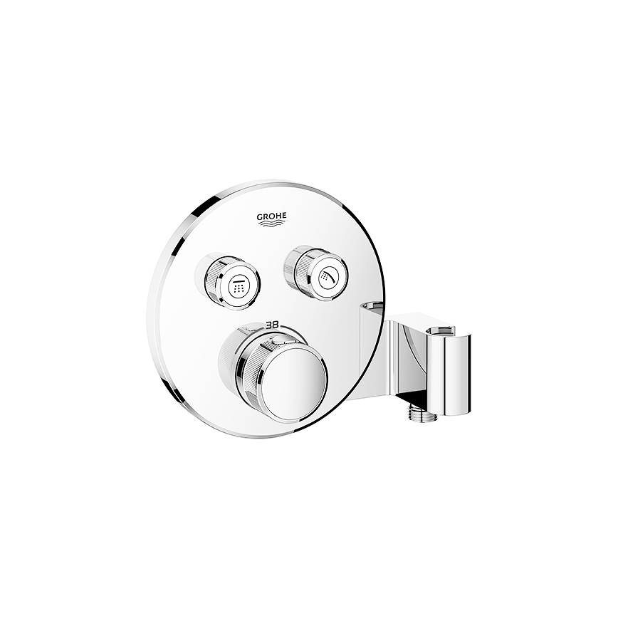 GROHE 29120000 - GROHTHERM SMARTCONTROL sisseehitatud termostaatne dušisegisti + kroomitud hoidik