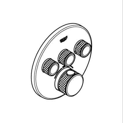 GROHE 29121AL0 - Termostaatne dušisegisti peitpaigalduseks GROHTHERM SMARTCONTROL grafiit