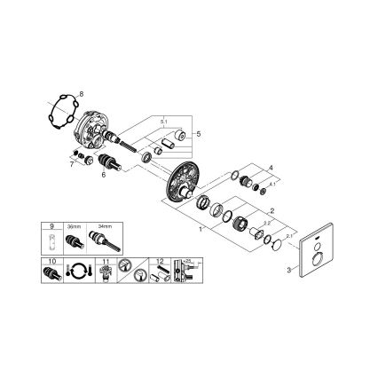 GROHE 29123000 - Termostaatne dušisegisti GROHTHERM SMARTCONTROL kroom