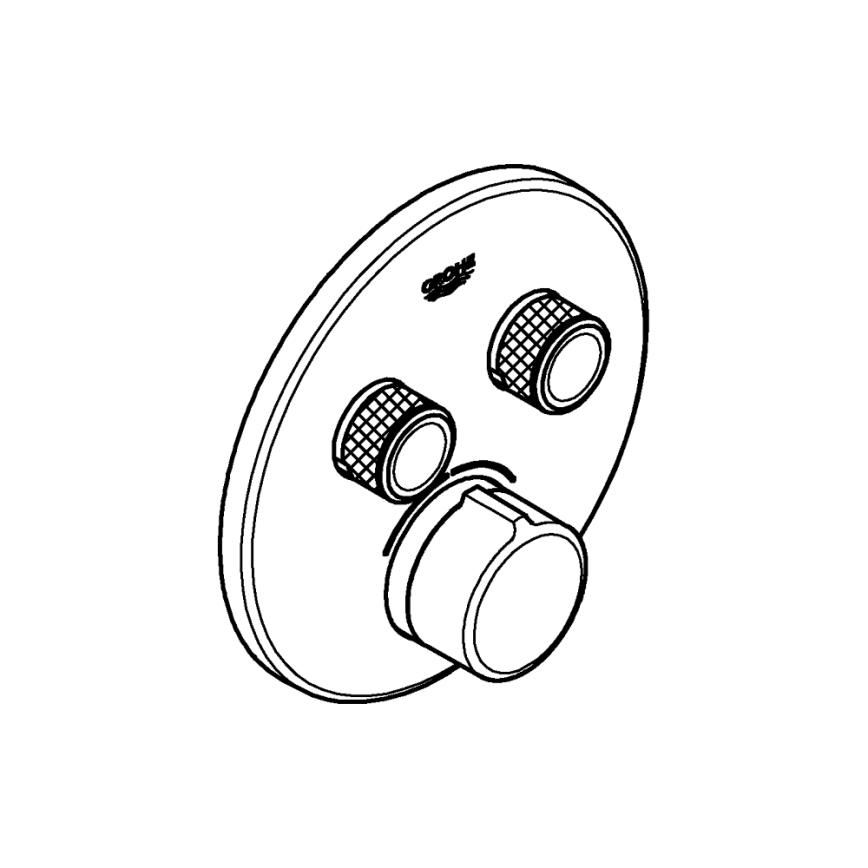 GROHE 29145000 - Peidetava segisti katteplaat SMARTCONTROL, läikiv kroom