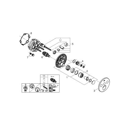 GROHE 29146000 - SMARTCONTROL segisti, läikiv kroom