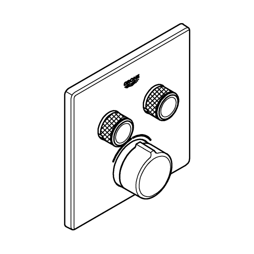 GROHE 29148000 - Peidetava segisti kate SMARTCONTROL läikiv kroom