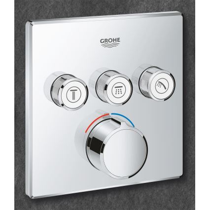 GROHE 29149000 - Katteplaat peidetud segisti SMARTCONTROL 158 × 158 mm kroom