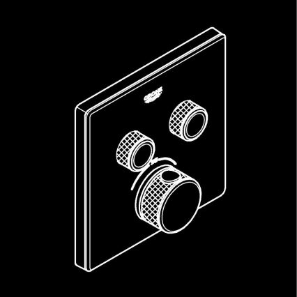 GROHE 29156LS0 - Termostaat peidetud paigaldamiseks GROHTHERM SMARTCONTROL valge