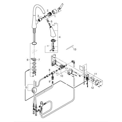 GROHE 30219002 - Elektrooniline köögisegisti ZEDRA TOUCH läikiv kroom